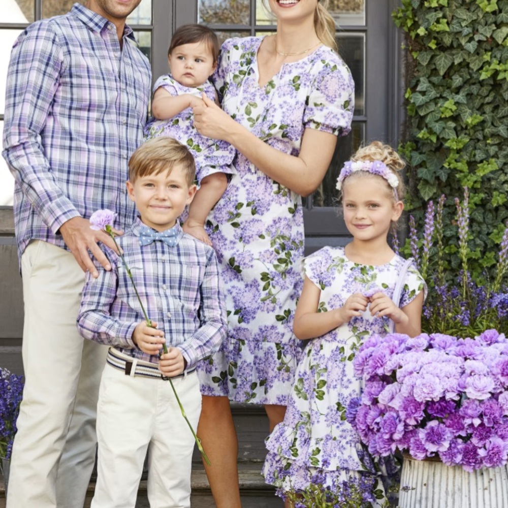 Gymboree Floral Midi Dress - Purple and Green (mommy and me 2 dresses)